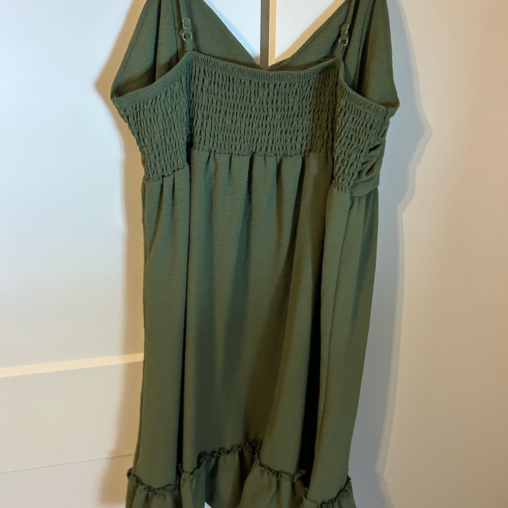 Almost Famous Olive Midi Dress - Picture 4 of 5